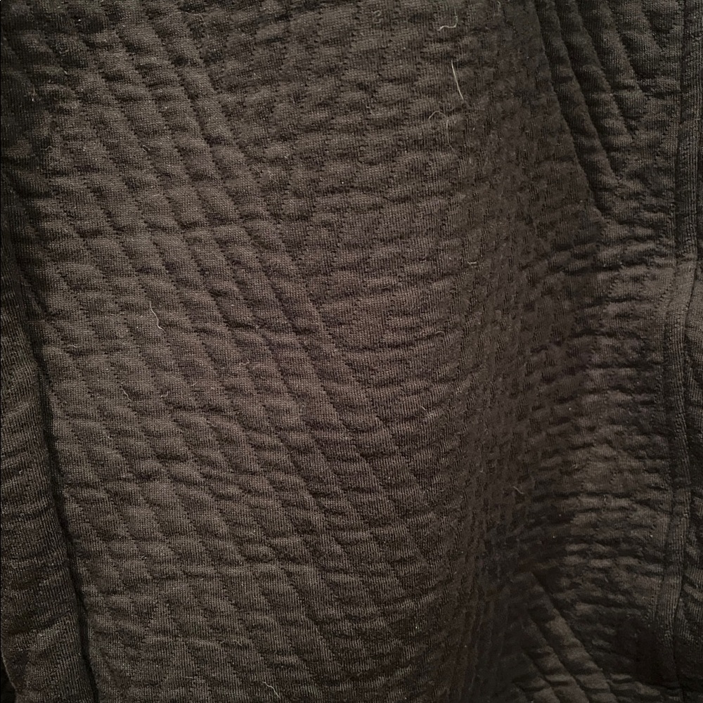 NWT GapFit Quilted Jacquard Barrel Pants Black Cotton blend Large Tall/Long - Picture 8 of 8